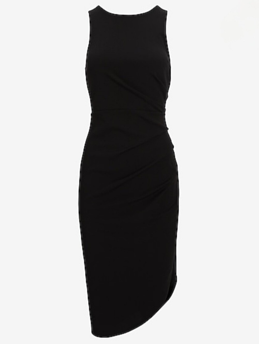 Express Black Sleeveless Midi Dress Size XS